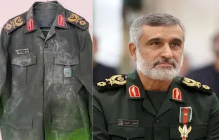 لباسی که سردار حاجی‌زاده هنگام شهادت به تن داشت + ویدئو