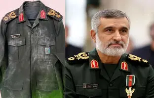 لباسی که سردار حاجی‌زاده هنگام شهادت به تن داشت + ویدئو