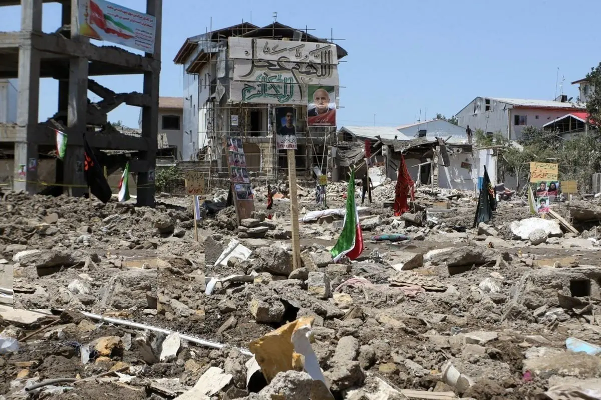 آستانه اشرفیه یک هفته بعد از حمله اسرائیل