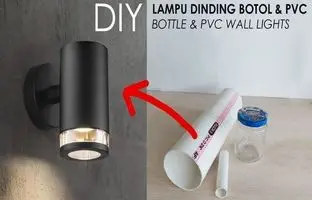  نحوه ساخت چراغ دیواری مدرن: وقتی بطری و لوله پلیکا معجزه می‌کنند! + ویدئو