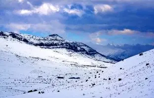 سفید پوش شدن ارتفاعات؛ طبیعت زیبای زاگرس + ویدئو