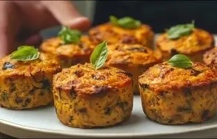  طرز تهیه مافین بادمجان؛ یک غذای مدیترانه ای جدید و خوشمزه + ویدئو