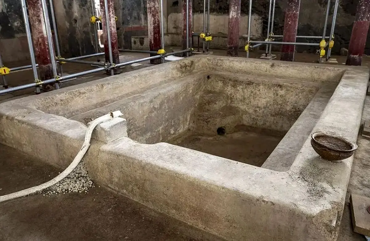 کشف حمام خصوصی ثروتمندان رومی
