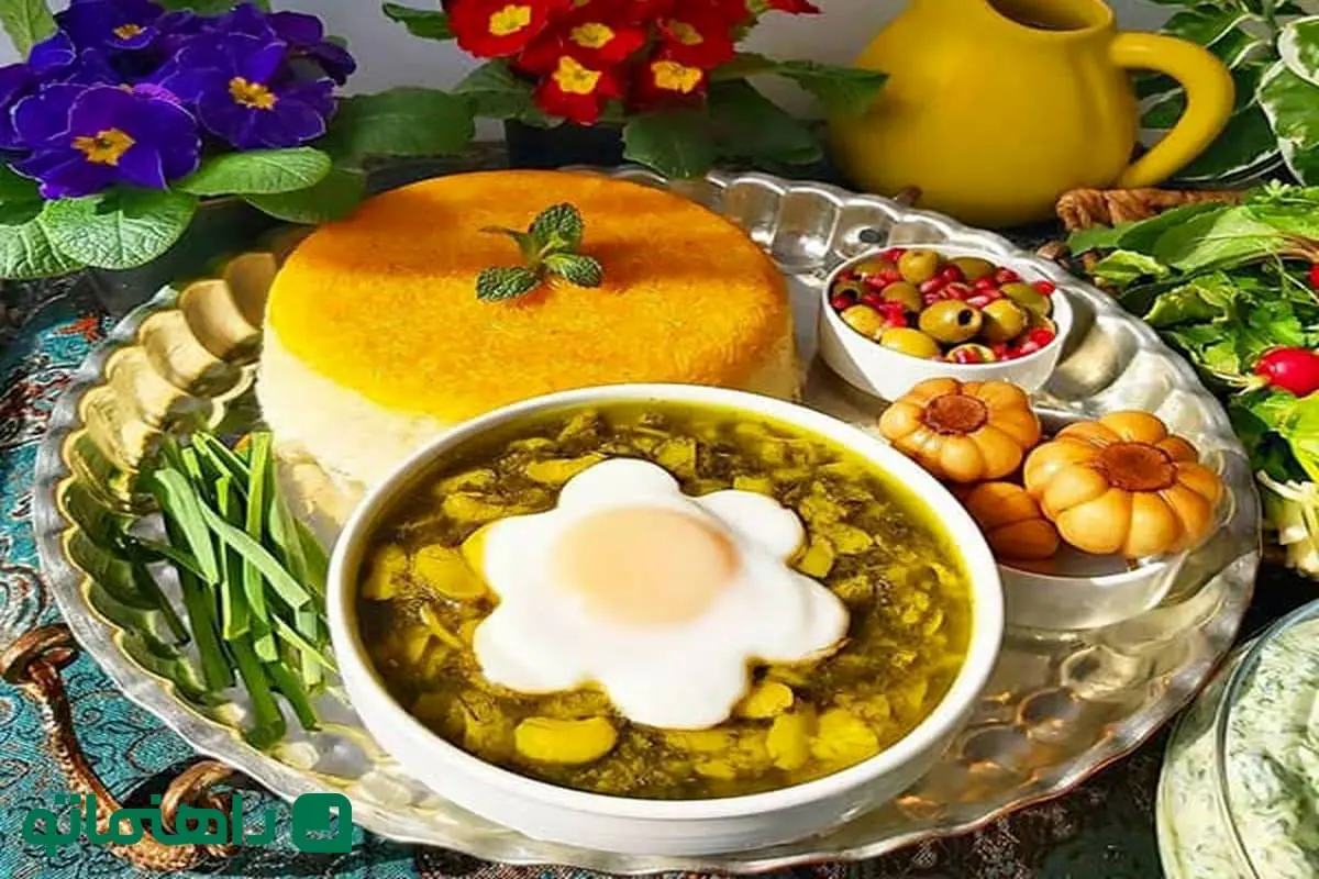 مواد اولیه برای تهیه یک باقلاقاتق خوشمزه