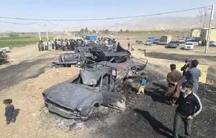 تصادف مرگبار ۸ خودروی سوخت‌بر؛ همه سرنشینان کشته‌ شدند 