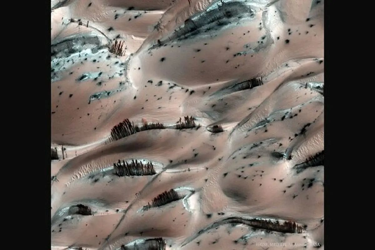 آبشارهای شنی مریخ
