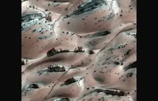 آبشارهای شنی مریخ
