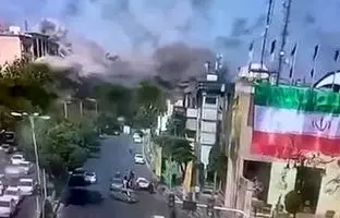 ویدئوهای جدید از میدان قدس دقایقی بعد از بمباران اسرائیل 
