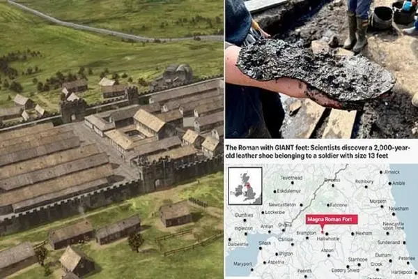 تصاویر؛ کشف کفش چرمی ۲ هزار ساله سرباز رومی با پاهایی غول‌پیکر 