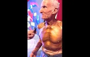 بدنساز ۷۹ ساله ایرانی + ویدئو