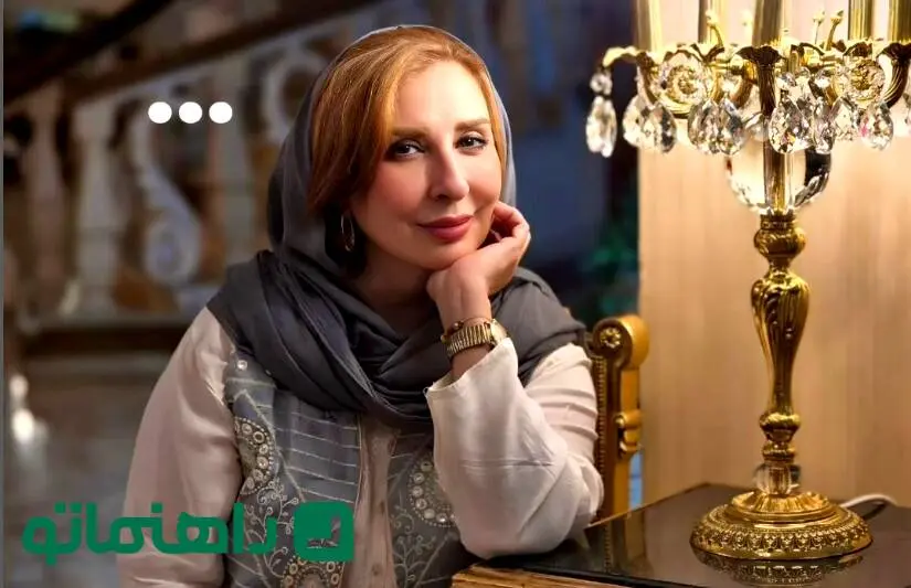 جذاب‌ترین استایل بهاری مرجانه گلچین با کت سوزن‌دوزی شده