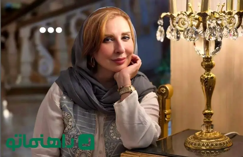 جذاب‌ترین استایل بهاری مرجانه گلچین با کت سوزن‌دوزی شده