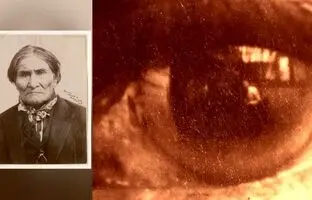 تصویر زن عکاس که 104 سال در چشم یک جنگجوی سرخپوست مخفی مانده بود