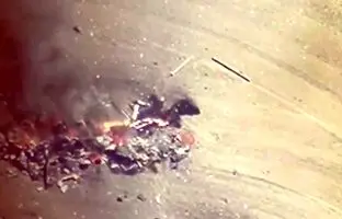 (ویدئو) لحظه سرنگونی بالگرد روسی با موشک شانه پرتاب پدافندی توسط نیروهای اوکراینی