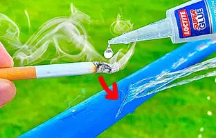 (ویدئو) ساخت یک چسب فوق العاده برای ترمیم شکستگی پلاستیک با کمک خاکستر سیگار!

