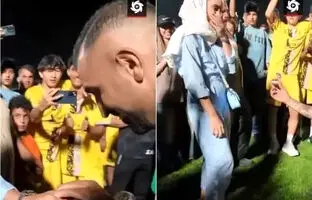 فرشاد قاسمی در جشن صعود فرد البرز از همسر آینده‌اش خواستگاری کرد! + ویدئو