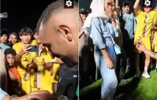 فرشاد قاسمی در جشن صعود فرد البرز از همسر آینده‌اش خواستگاری کرد! + ویدئو