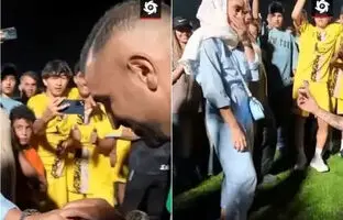 فرشاد قاسمی در جشن صعود فرد البرز از همسر آینده‌اش خواستگاری کرد! + ویدئو