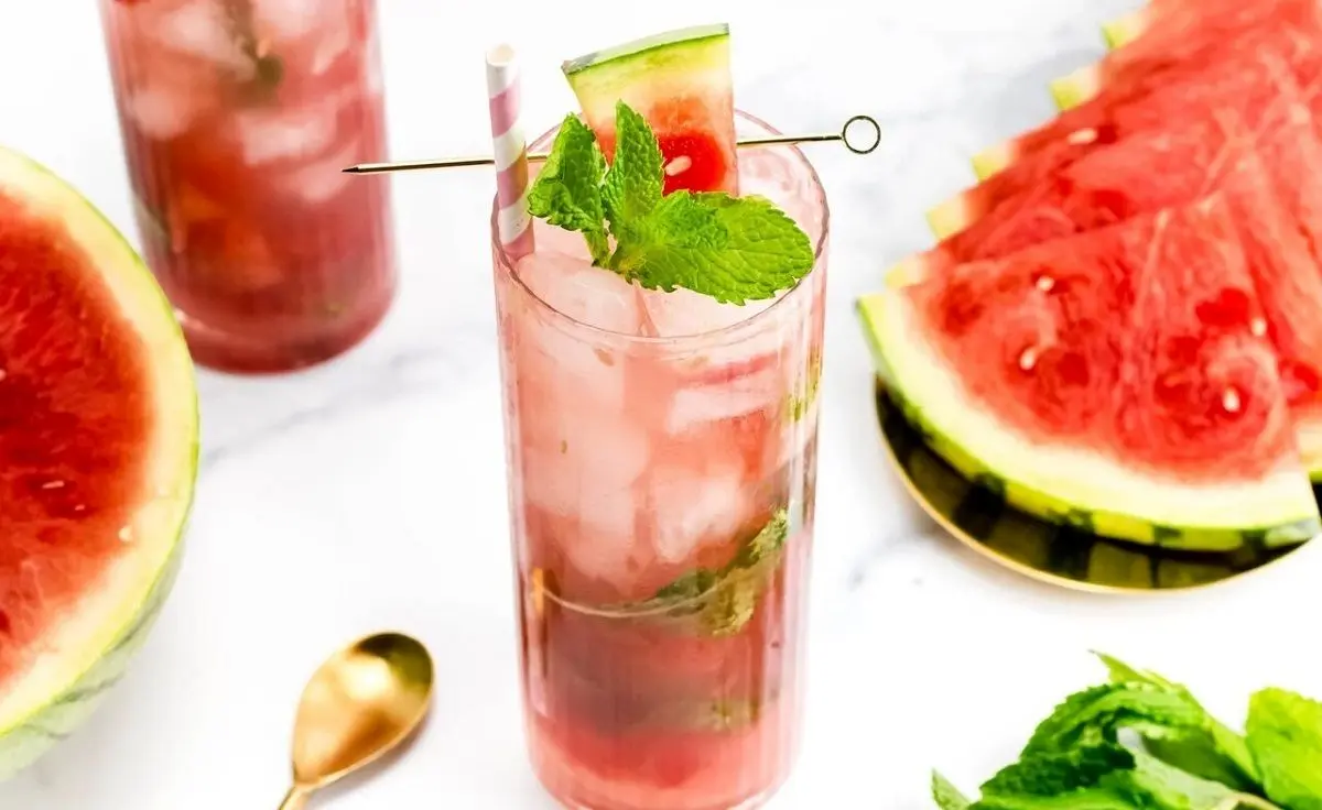 طرز تهیه موهیتوی هندوانه برای نذری محرم + ویدئو