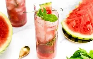 طرز تهیه موهیتوی هندوانه برای نذری محرم + ویدئو