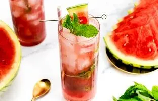 طرز تهیه موهیتوی هندوانه برای نذری محرم + ویدئو