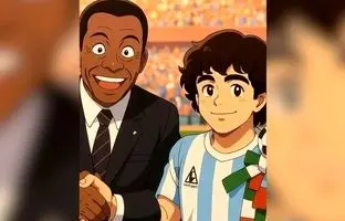 تصاویر هوش مصنوعی از چهره‌های کارتونی ستارگان فوتبال دنیا + ویدئو