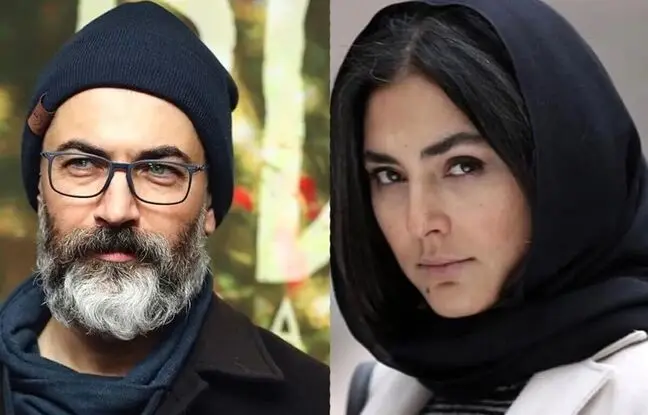 قاب‌ دونفره پارسا پیروزفر و هدی زین‌العابدین در یک نمایشگاه نقاشی