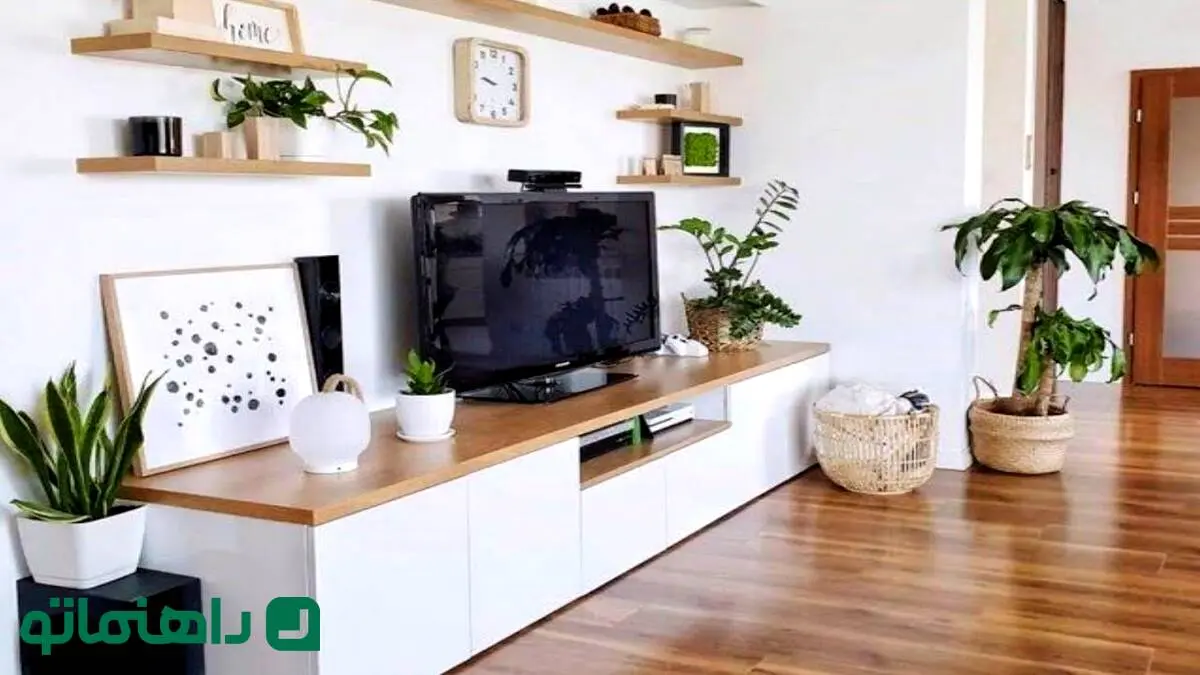 7  دکوری برای میز تلویزیون که اتاق نشیمن را زیر و رو می کند