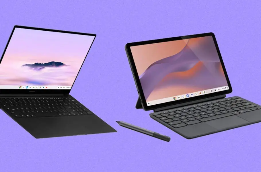 کروم‌بوک‌های جدید سامسونگ و لنوو معرفی شدند؛ رونمایی از دکمه مخصوص هوش مصنوعی گوگل