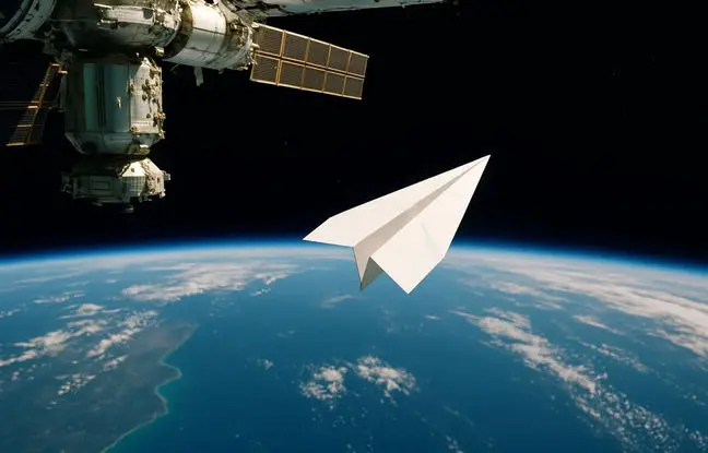 اگر یک موشک کاغذی را از ایستگاه فضایی پرتاب کنیم، چه می‌شود؟