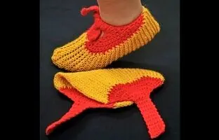 ویدئو: آموزش بافتنی؛ به همین سادگی یه پاپوش پاییزی زیبا بباف