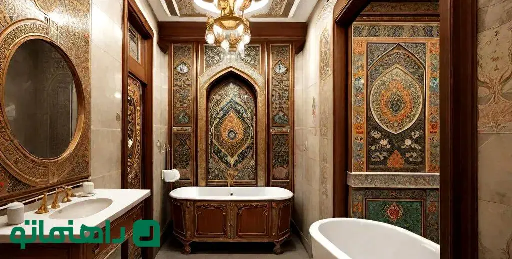 3 پیشنهاد هوش ‌مصنوعی برای دکوراسیون سرویس بهداشتی ایرانی