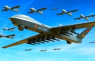 «اژدهای پرنده» چین با ۱۰۰ پهپاد جنگی وارد میدان شد!