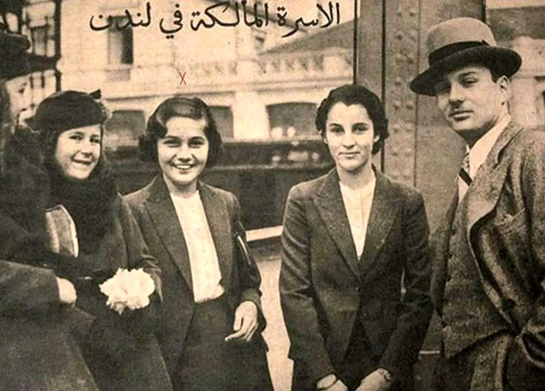 عکس قدیمی؛ «پادشاه مصر در مراسم ازدواج محمدرضا پهلوی و فوزیه»؛ سال 1317 