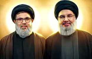 
نخستین تصویر تابوت پیکر‌های سید حسن نصرالله و هاشم صفی‌الدین
