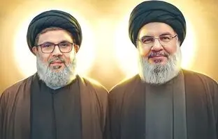 
نخستین تصویر تابوت پیکر‌های سید حسن نصرالله و هاشم صفی‌الدین
