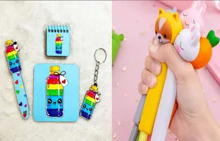 عجیب‌ترین لوازم تحریری که در عمرتان دیده‌اید! + ویدئو