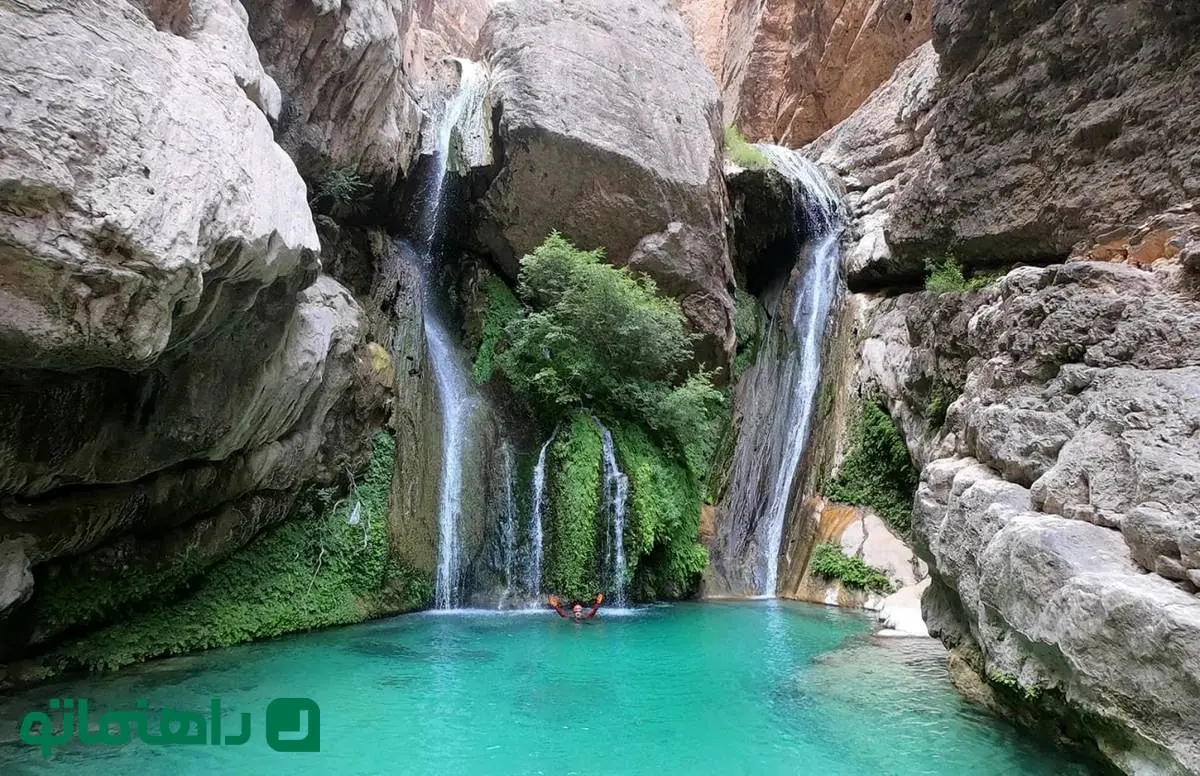 ۲ آبشار تنکابن مازندران با فضایی بهشتی برای پیک‌نیک