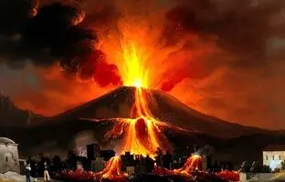 اولین لحظات فوران آتشفشان در اتیوپی +  ویدئو