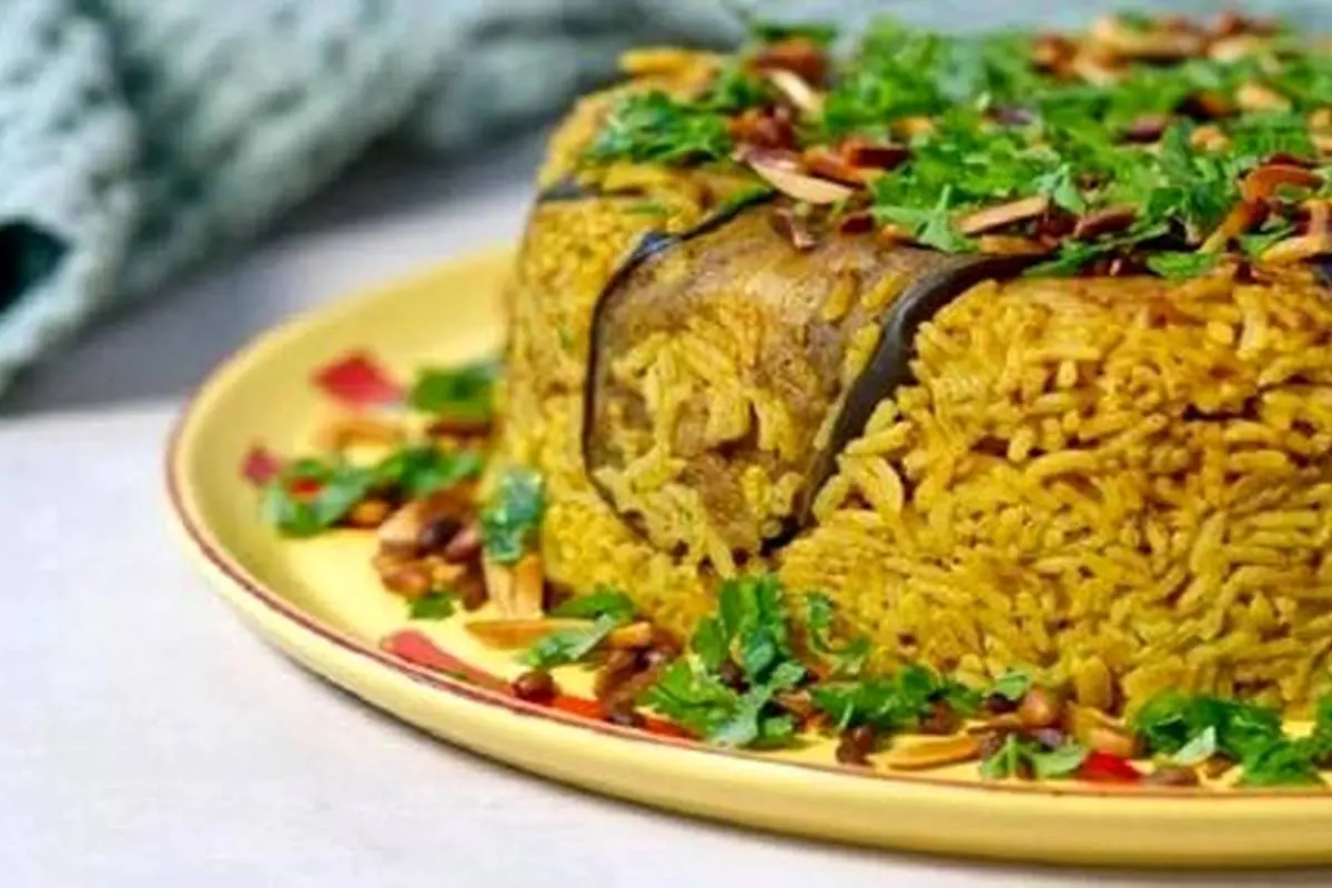 طرز تهیه مقلوبه مرغ و بادمجان