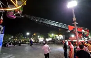 حادثه در شهربازی؛ نجات ۳۱ شهروند توسط آتش‌نشانی تهران