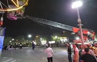 حادثه در شهربازی؛ نجات ۳۱ شهروند توسط آتش‌نشانی تهران