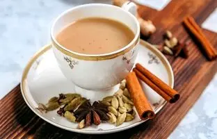 طرز تهیه چای ماسالا با شیر نارگیل