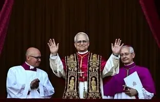 لحظه رونمایی از پاپ جدید؛ پاپ لئو اولین پاپ آمریکایی + ویدئو
