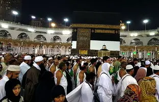 تصاویر شگفت‌انگیز از طواف شبانه در مکه +ویدئو