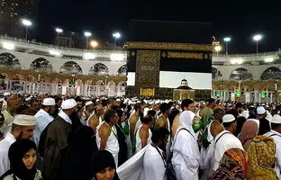 تصاویر شگفت‌انگیز از طواف شبانه در مکه +ویدئو