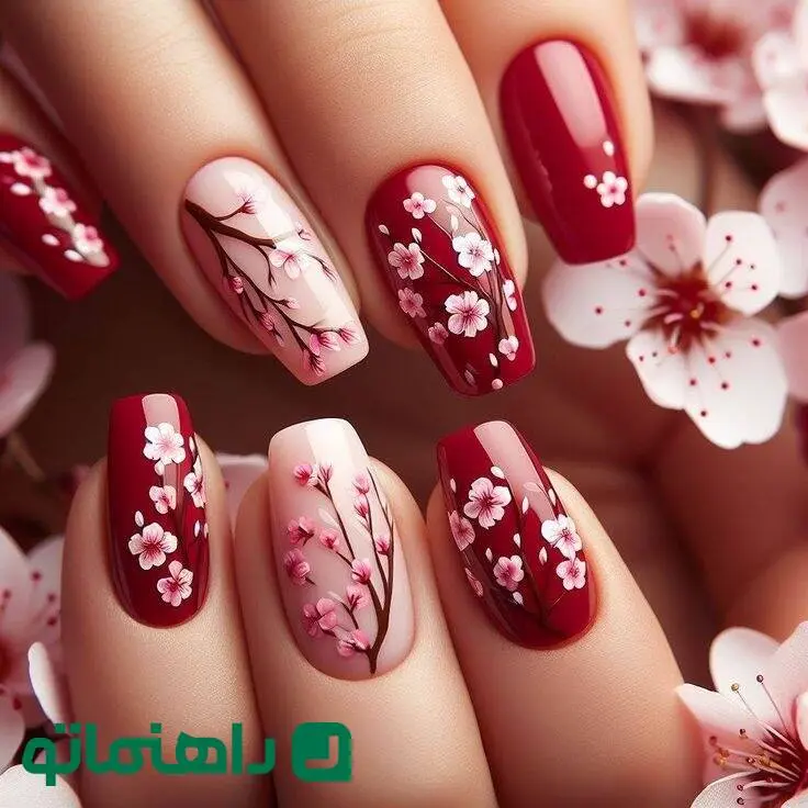 مدل ناخن ترند ۱۴۰۴؛ 8 مدل ناخن گلی و بهاری برای استایلی فانتزی