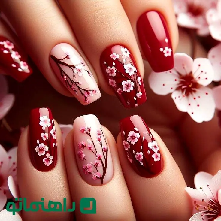 مدل ناخن ترند ۱۴۰۴؛ 8 مدل ناخن گلی و بهاری برای استایلی فانتزی