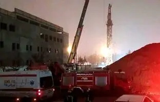 ۲ کشته بر اثر سقوط جرثقیل تاور کرین در کرمانشاه