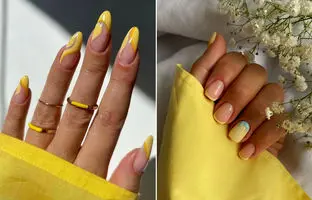 ۱۰ طراحی ناخن زرد کره‌ای ترند ۱۴۰۴ که حس تابستان را به نوک انگشتانتان می‌آورد